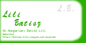 lili batisz business card